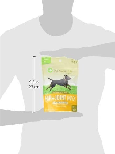 Pet Naturals Hip and Joint Pro Supplement with Glucosamine, Green-Lipped Mussel, and Chondroitin for Dogs, Duck Flavor, 60 Chews