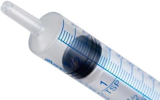 100 Pack, ONE-CARE 10ml Oral Syringe with Cap - Sterile, Individually Wrapped - (100 Syringes 10ml), Slip Tip, Uses include oral administration of medicine for infants, adults and animals
