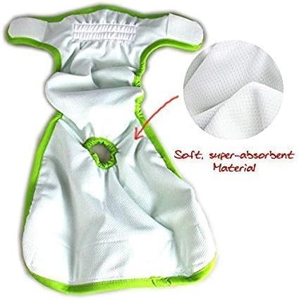 Pet Magasin® Super Absorbent Reusable Dog Diapers for Females (3-Pack) - Ideal Heat Solution, Washable Doggie Diapers for Female Dog - Perfect Doggie in Heat & Period (Original, XS (10”-12” Waist))