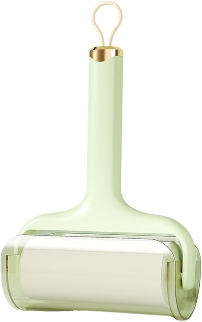 Household Hair Remover, Straight Handle, Adhesive Roller, Hanging Pet, Sofa(Grass Green)