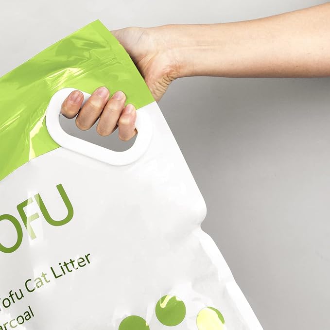I AM TOFU - Natural Flushable Tofu Cat Litter, Low Dust Lightweight Clumping Litter, Odor Control (10 LBS, Green Tea)