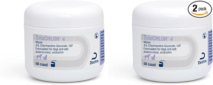 4 Wipes for Dogs and Cats, 50 Count (Pack of 2)