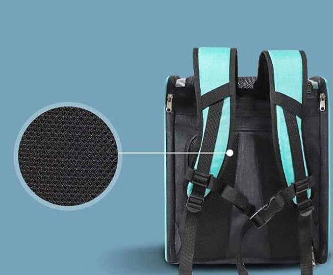 OLOTU Pet Backpack Expandable and Portable Cat Backpack, Adjustable Ergonomic Dog Backpack Carrier, Double Safety Security Design Cat Carrier Spacious