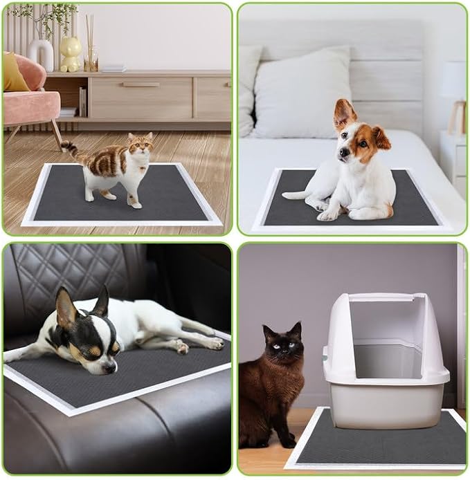 Jollywoods Disposable Dog Pee Pads, 13" x 18", 100 Counts | Odor-Control Bamboo Charcoal Fiber, Super Absorbent & Leak Proof, Quick Dry, For Dogs, Cats & Rabbits