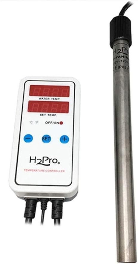 H2Pro Titanium Heater w/Controller (50-1000W) (TH-1000 (1000W))