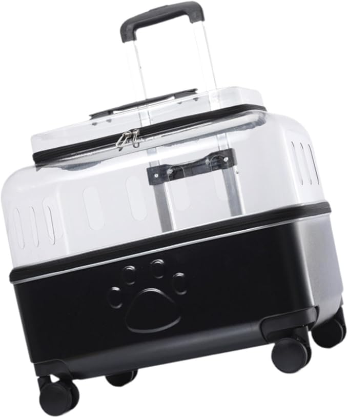 Pet Travel Carrier Pet Carrier Cat Carrier Suitcase for Puppy, Black