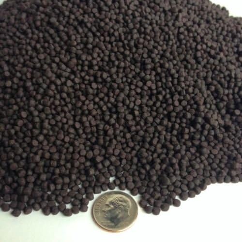 3mm - 1/8" HIGH Protein California Blackworm Floating Pellets for Cichlids, Discus, Koi, Pond Fish, All Tropical Fish - 12-lbs