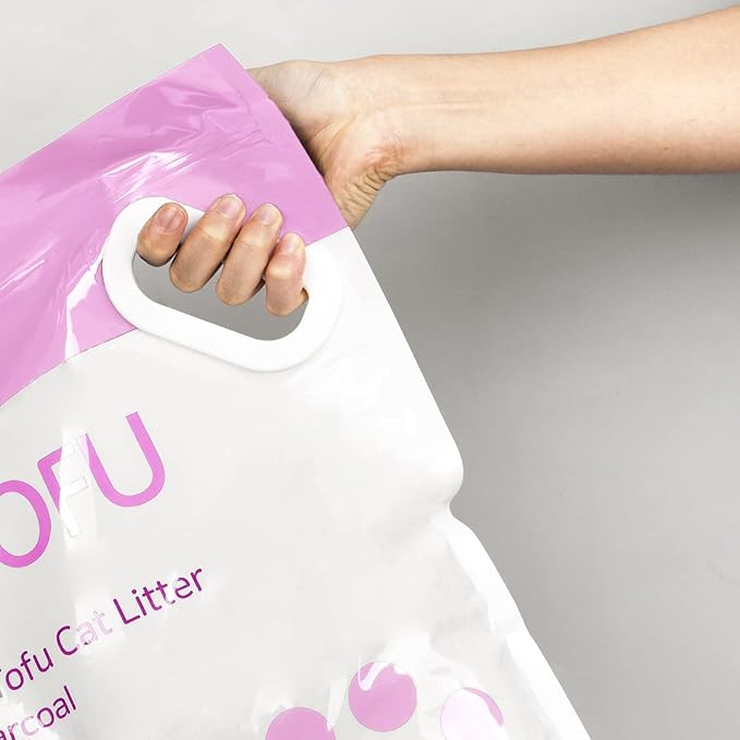I AM TOFU - Natural Flushable Tofu Cat Litter, Low Dust Lightweight Clumping Litter, Odor Control (10 LBS, Honey Peach)