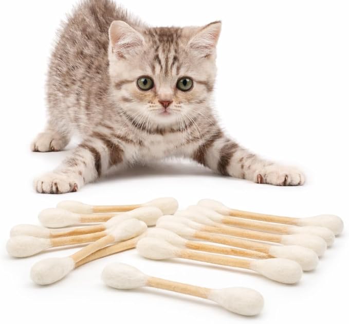 Glaciart One Swabs Cat Toys with Catnip - 12 Pk | Durable for Chew, Cute Cat Toys Interactive Kitty for Boredom, Exercise, & Play | Filled w/Organic Catnip for Anxiety & as Digestive Aid | Gift Idea