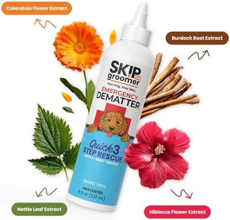 Save THE Shave Bundle: Emergency Dematter Cream + Rake Brush – The Complete At-Home Mat Relief System for Goldendoodles, Poodles & Doodles. Fast-Acting Mat Remover & Dematting Tool