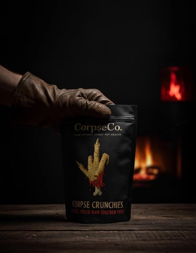 Freeze-Dried Raw Dog Treats | Chicken Feet | Single Ingredient, High Protein, Corpse Crunchies | 100% Natural. 0% Alive. (5.5 oz)