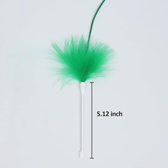 Sofolor Hide and Seek Cat Toys and Replacement Feather Wand (3 Pcs)
