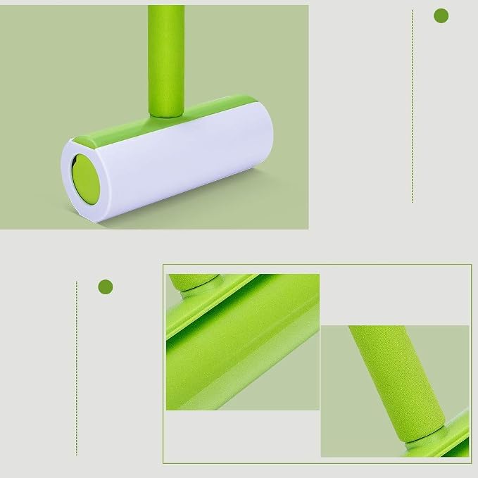 Green Reusable Washable Roller Dust Cleaner Lint Sticking for Clothes Pet Hair Cleaning Household Wiper Tools
