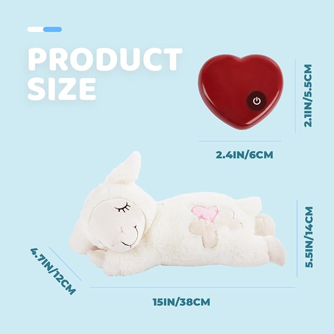 ALL FOR PAWS Heartbeat Dog Toy for Puppy - Dog Anxiety Relief & Behavioral Training | Puppy Heartbeat Stuffed Animal Plush Toy | Perfect for Dog Sleep Aid