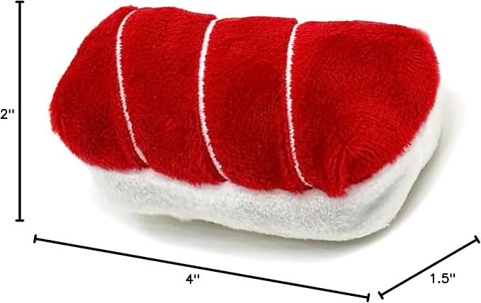 munchiecat Premium Organic Catnip Sushi Toy (1-pc) for Cats, Kittens - USA Made Durable Design for Pouncing, Batting and Play