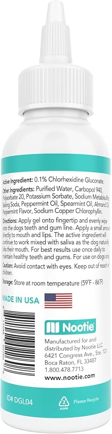Nootie Dental Gel and 60 Count Dental Wipe Bundle
