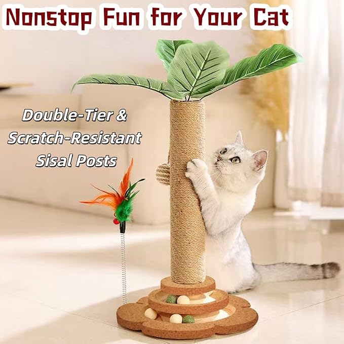 Small Cat Tree Tower Cat Scratching Post for Indoor Kittens