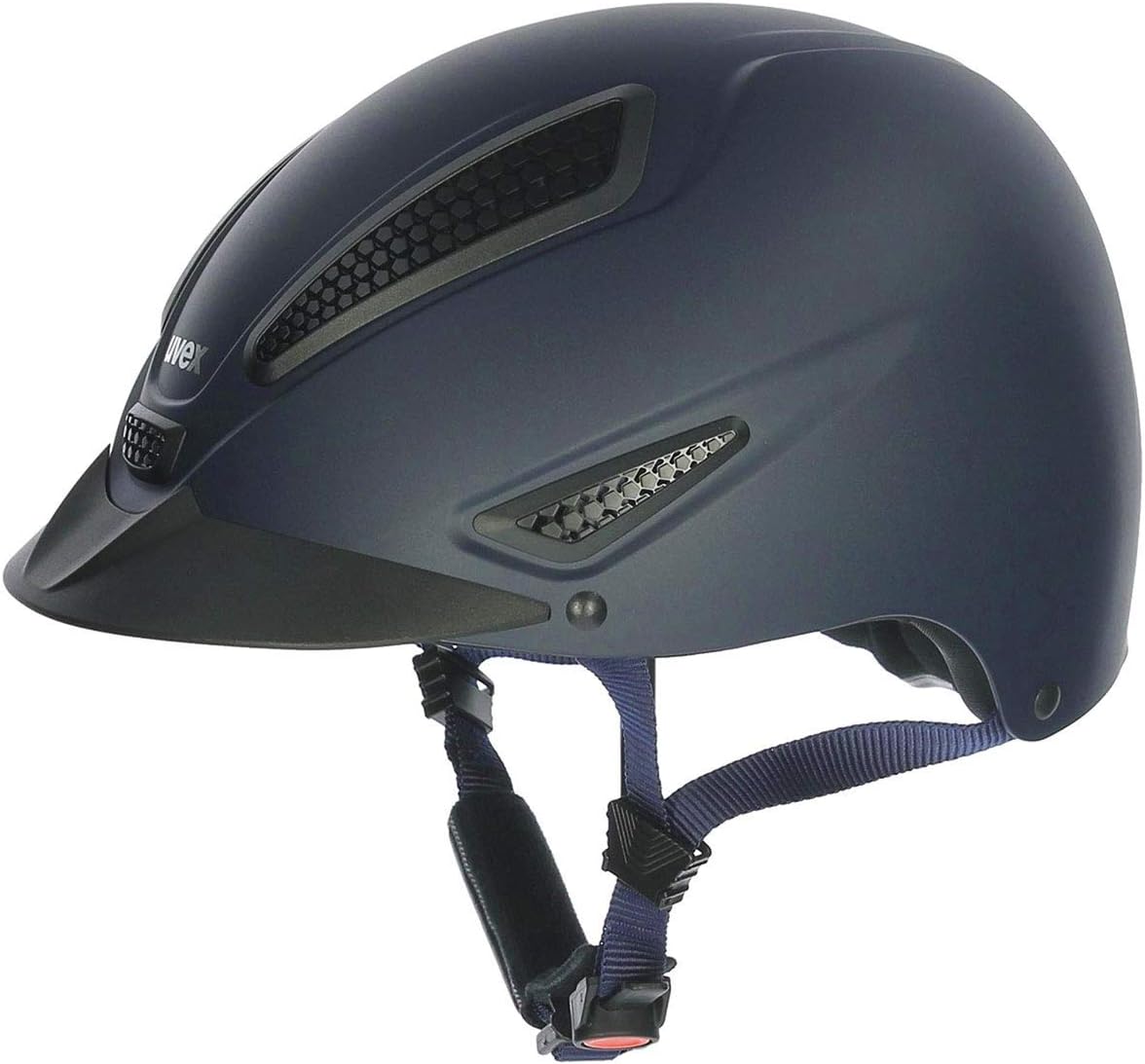 uvex perfexxion II Horse Riding Helmet for Women & Men, Black - Adjustable & Excellent Ventilated Helmet