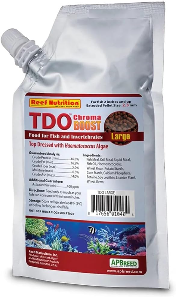 TDO Chroma Boost Fish Food Pellets - Reef Nutrition