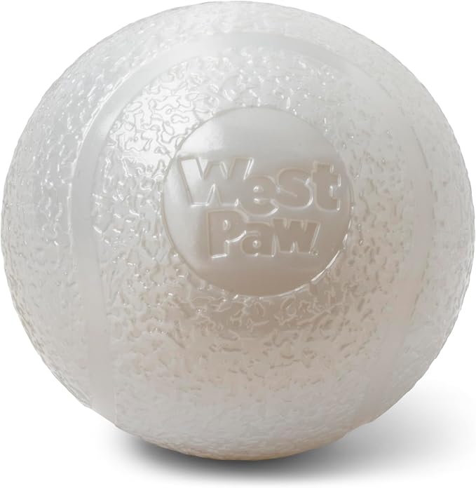 WEST PAW Boundr Ball Dog Fetch Toy – Bouncing Toys for Dogs, Fetch, Catch, Chewing, Play – Floatable, Recyclable Balls – Large Glow in The Dark