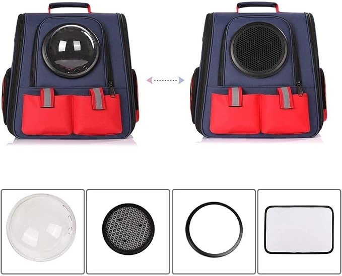 OLOTU Pet Backpack Portable Cat Backpack, Airline-Approved Ventilate Transparent Capsule Backpack for Cats Dogs and Small Animals, Cat Carrier Spacious