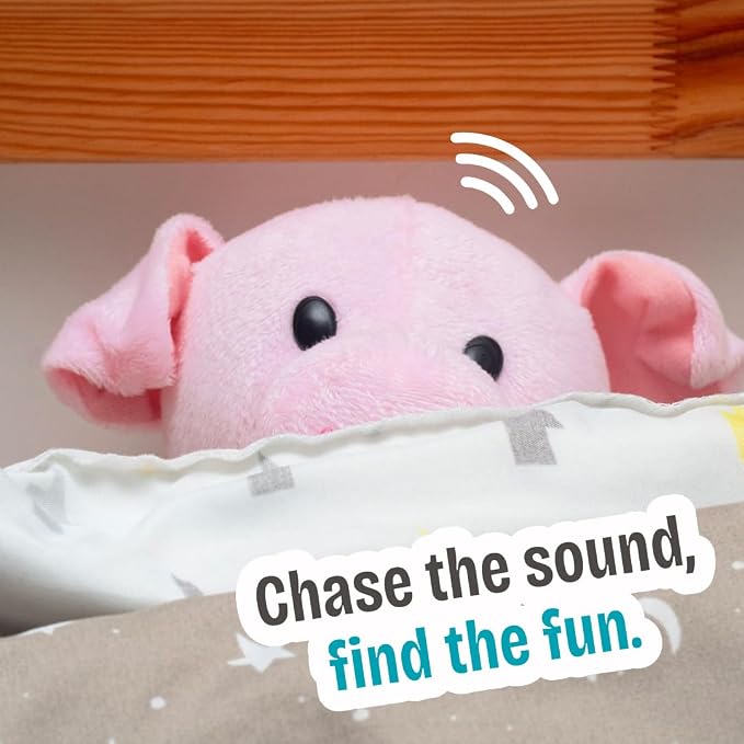 R&R Games Hide & Seek Pals - Peaches the Piglet Interactive Toy Figure