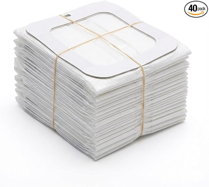 40-Pack Replacement Waste Bags for Wearable Dog Poop Collector - Disposable Refill Liners for Elderly Dog Waste Collection Pants - Leak-Proof, Easy to Install & Mess-Free (Refilled Bags for M L XL)