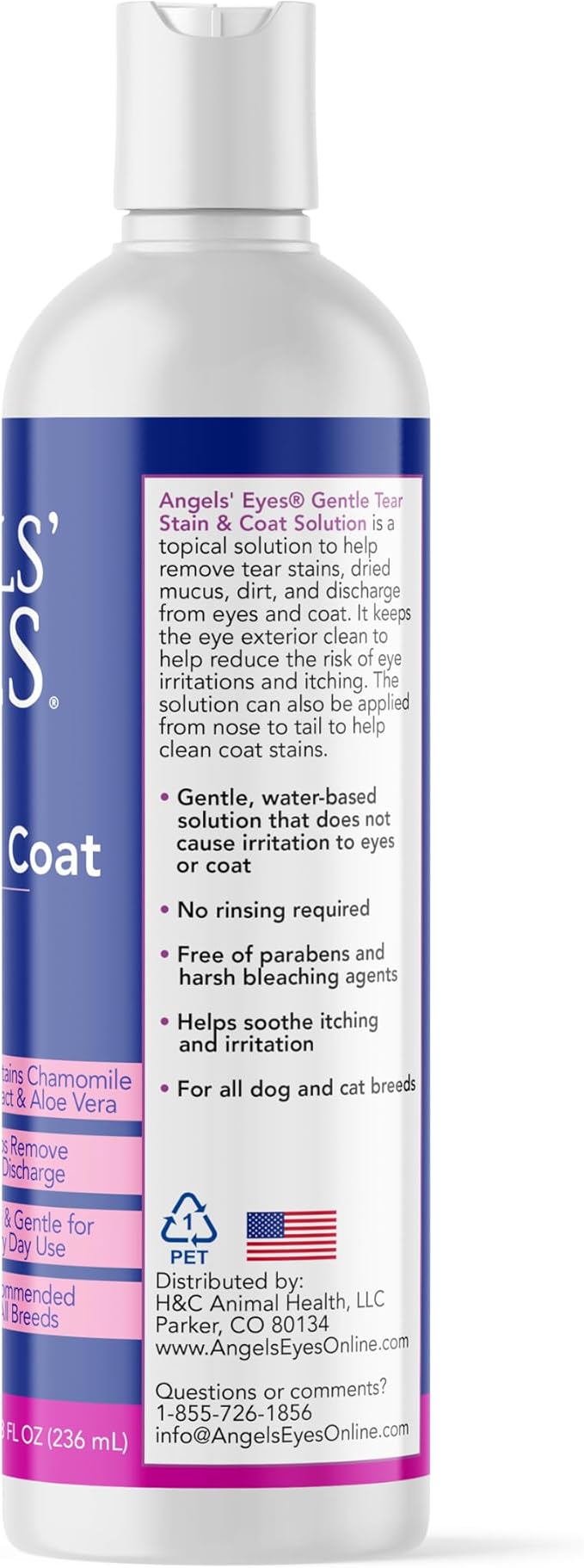 Angels' Eyes Tear Stain Solution 8oz Dog