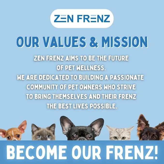 Zen Bites - Calming Chews for Pets - 120 Count - Organic Hemp Soft Chews for Dogs & Cats - Stress Relief - Promotes Relaxation - Thunderstorms - Fireworks - Travel Friendly