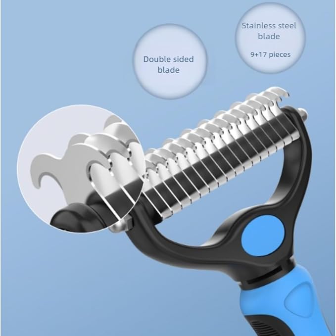 acssart Pet Grooming Brush Original - Pet Pro Grooming Tool, Deshedding for Cats & Dogs (Red)
