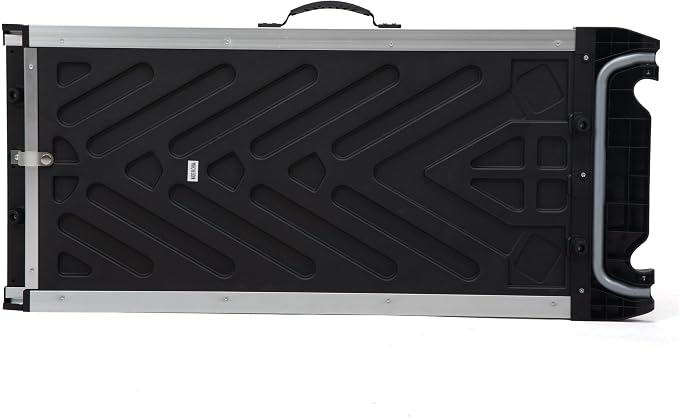 COZIWOW Aluminum Pet Ramp Ladder,Portable Dog Car Step Ramp with 2-Fold Design and Handle, Non-Slip Surface, Oxford Strap,Pet Stairs for Vehicles,SUV,Truck, High Bed,Black