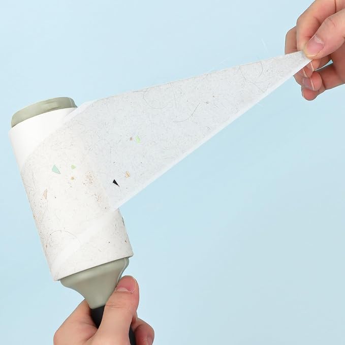 4.5 inch Lint Roller Refills Only for Spotty Jumbo Extra Sticky Adhesive Lint Roller Pet Cat & Dog Removal for Clothes and Furniture, Pack of 5 Refills, 300 Sheets Total