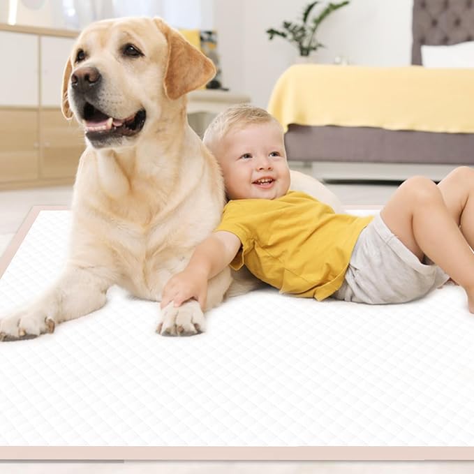 Dog Pee Pads Extra Large 36" × 36" - 45 Count XXXL Urine Underpads, Pink Doggy Pads |Disposable Dog Training Pads, Super Absorbent & Leak-Proof & Quick Drying Potty Pads