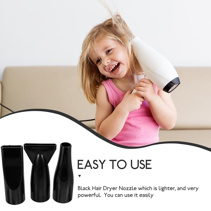MERRYHAPY 3PCS Universal Pet Grooming Hair Dryer Nozzle Abs Blower Attachment for Efficient Pet Drying with Quiet Design 3 Types