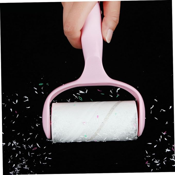 Gatuida 4sets Household Lint Roller for Pet Hair Removal Cat Hair Remover Handle Dust Cover Multi-Function Sticky Roller for Clothes Furniture Carpets