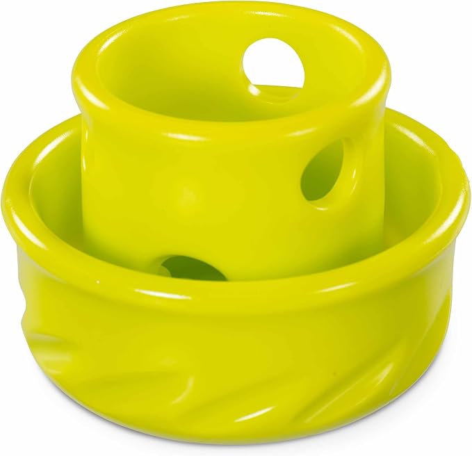 Messy Mutts Totally Pooched Puzzle 'n Play Mushroom | Stuffable Treat Toy for Dogs |Durable TPR | 3.25”” x 2.5” (Small) Dog Toy | Green