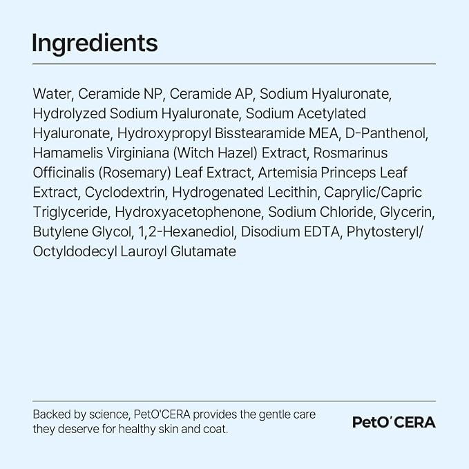 Breezytail PetO’Cera Q-Eye, Eye Stain Remover for Dogs and Cats, Removes Tear Stains, Discharge, Soothes, Neutralizes Odors, Vet Approved, Korean Pet Skin Care (10.1 fl oz, 300ml)