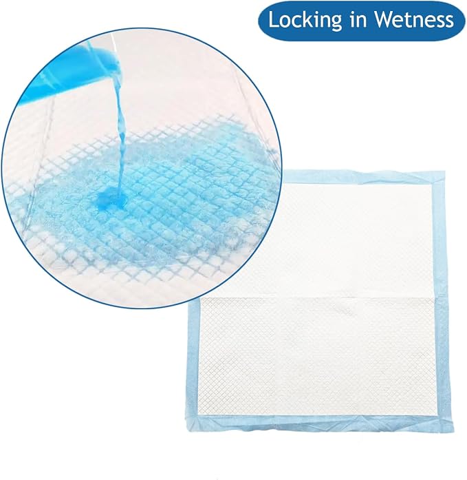 Puppy Pee Pads, 22 x 22 Inch 600 Count Pet Potty Training Pads for Dogs, Leak-Proof Quick Absorb 6-Layer Design, Ideal for Puppies, Cats, Rabbits, and Guinea Pigs, Blue