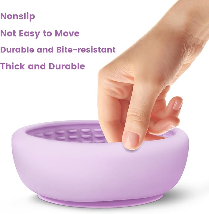 Dog Slow Feeder Licking Bowl,Freezeable Anxiety Relief Treat Dispenser, Non-Slip Anti-chocking Pet Dish, Interactive Puzzle Toy for Small Medium Breed,Freezable BPA Free Silicone Dishwasher Safe