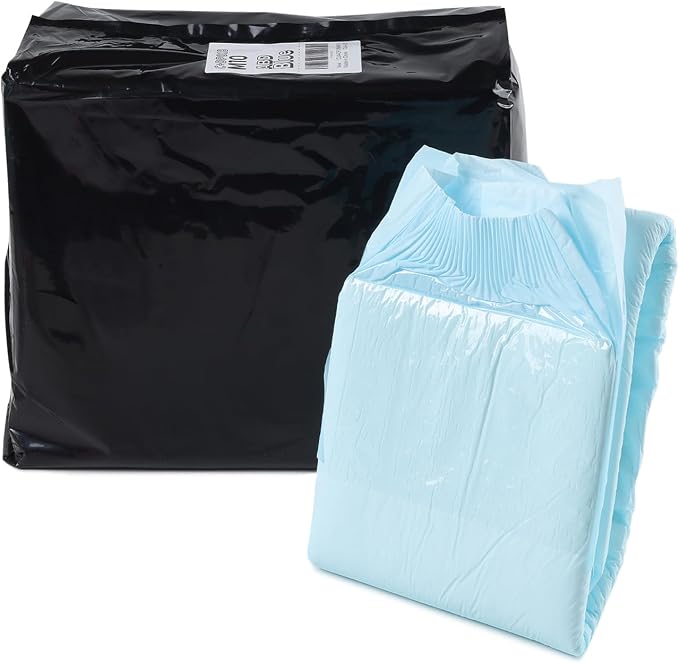CutiePlusU Disposable Diaper Protective Underwear Absorbent Briefs Dry Surface- Blue 10 Pieces