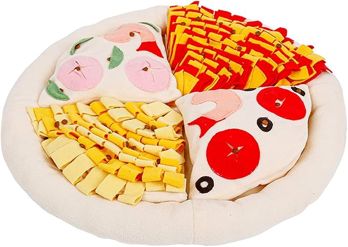 Baluue Pet Sniffing Pad 17" Polar Fleece Snuffle Mat – Slow Feeder & Mental Stimulation for Dogs & Cats – Interactive Foraging Toy for Indoor Play, Gift