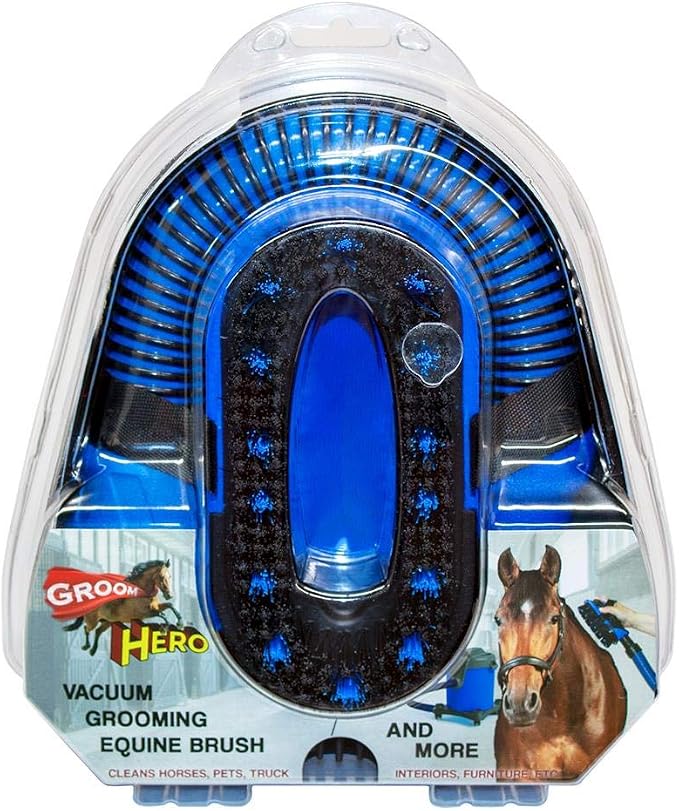 Vacuum Brush Kit for Horse Grooming – Cleaning Furniture, Carpets, and Auto Interiors – Great for All Pets