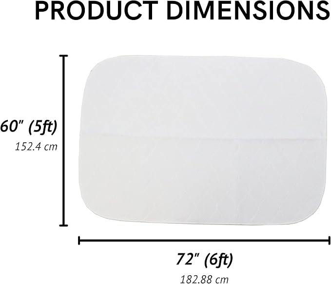 Midlee Reusable Washable Dog Pee Pads XL 60"x72" – Pack of 3 | Waterproof Puppy Training Pads, Whelping Mat, Incontinence Pad for Large Dogs