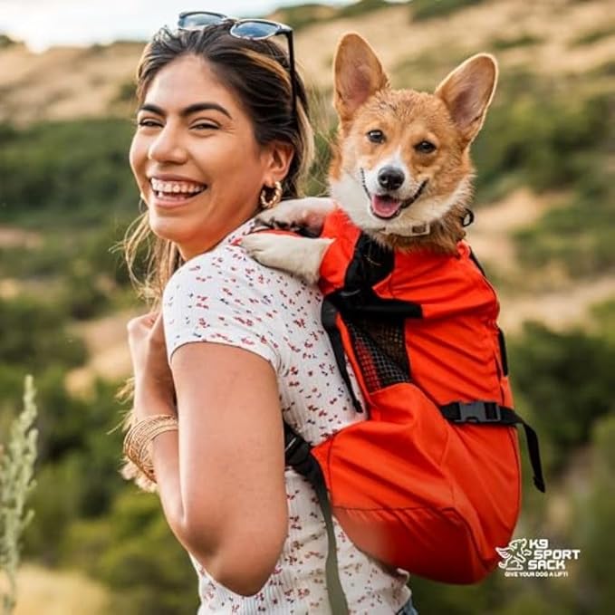 K9 Sport Sack Trainer - Large, Harbor Blue - Ideal for Dogs with 20-22” Back Length - Backpack-Style Training Carrier - Meant for Quick, Non-Strenuous Activities