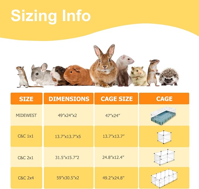 Guinea Pig Bedding, 49x24in 2 Pack Washable Guinea Pig Cage Liners, Waterproof Reusable & Anti Slip, Super Absorbent Guinea Pig Pee Pad for Midwest Cage, Small Animal, Rabbit, Bunny, Green