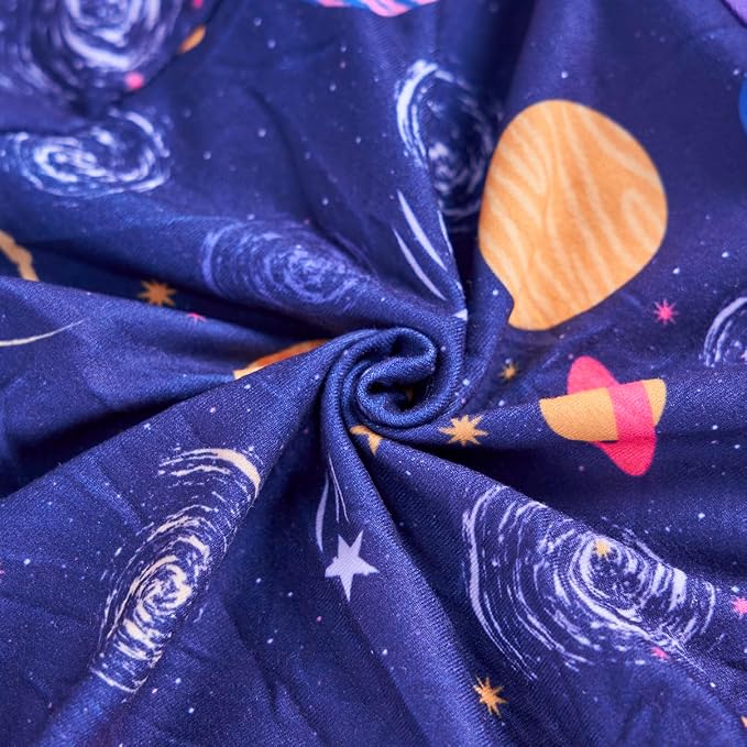 PetWarm Dog Surgery Suit, Cone of Shame Alternatives Dog Bodysuit for Abdominal Affected Areas Sensitive Skin Areas Anti-Licking Onesie for Dogs After Surgery, Galaxy Pattern, Purple, L