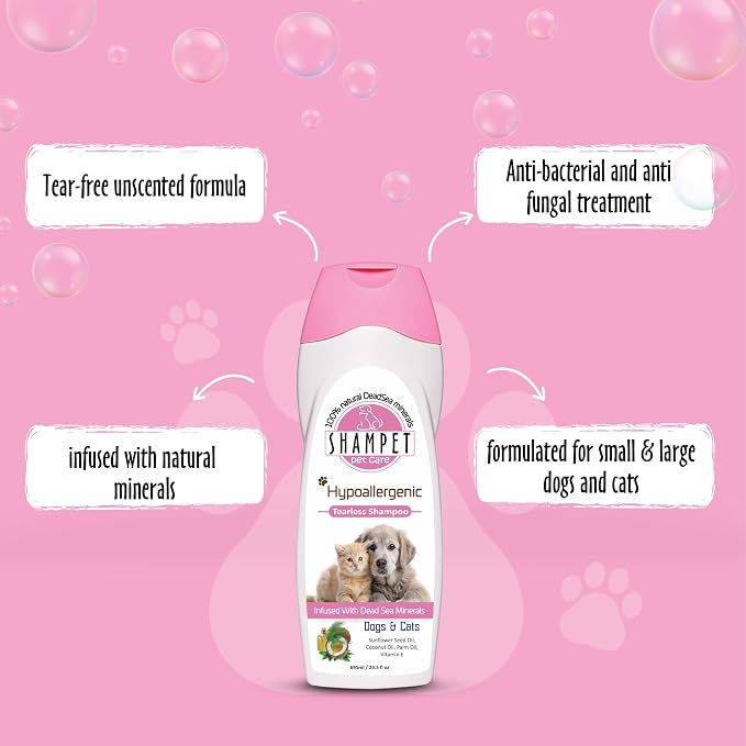 Hypoallergenic Mineral Pet Shampoo (695 ML)