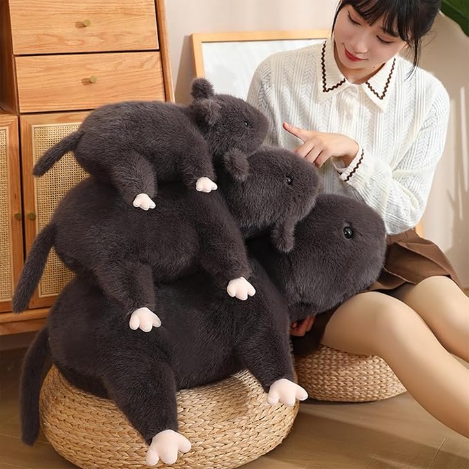 Mouse Stuffed Animal, Rat Plush Pillow, Mouse Stuffed Plush Toy, Gift for Kids Adults (19 inch)