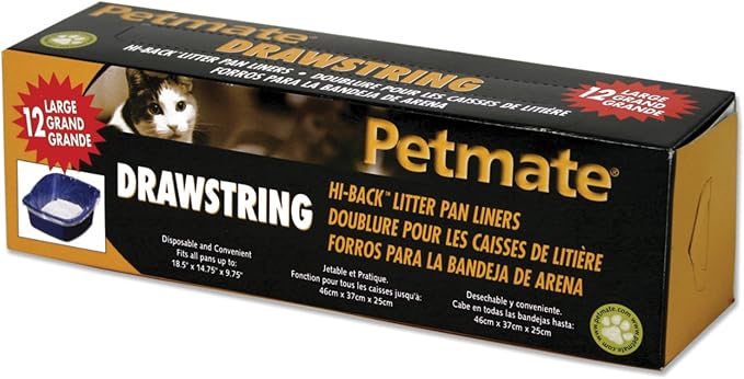 Petmate Drawstring Hi-Back Litter Box Liners