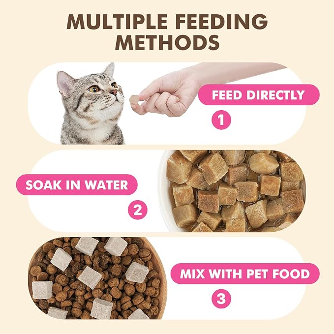 Freeze Dried Cats & Dogs Raw Treats, All Natural Single Ingredient Duck Breast, High Protein Healthy Pet Training Treats or Food Topper, 5.3 oz